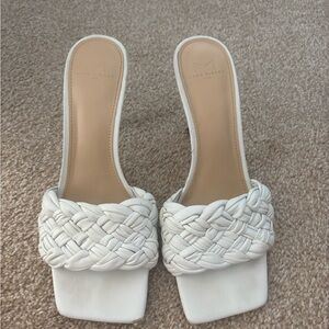 Marc Fisher Cream Braided Women's Heels